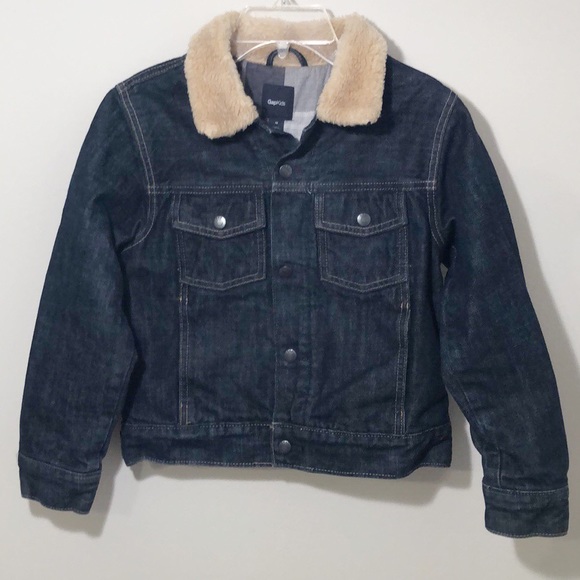 denim jacket with fur boys